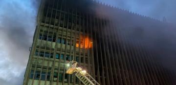 Blaze at Cairo telecommunications building kills four