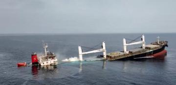 Rescued crew of Greek ship sunk by Houthis transferred to Saudi Arabia