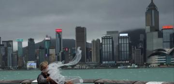 Hong Kong cancels flights, classes as Typhoon Wipha approaches