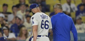 Dodgers’ Tanner Scott to undergo MRI after forearm ‘sting’