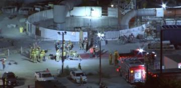 31 workers rescued in Los Angeles tunnel collapse