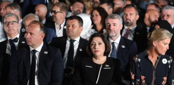 Azerbaijani parliament speaker attends Srebrenica memorial ceremony
