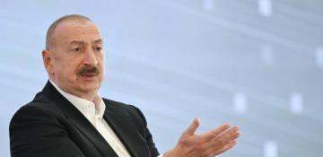 Azerbaijani president answers question regarding AZAL plane crash at Shusha Global Media Forum