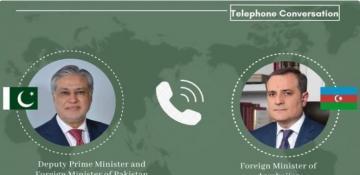 Azerbaijani, Pakistani FMs hold telephone talk