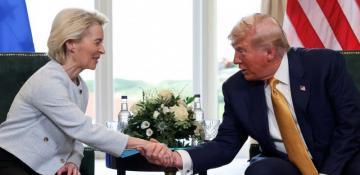 Trump announces EU trade deal after meeting von der Leyen in Scotland 