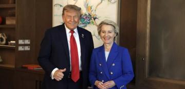 Von der Leyen called Trump a tough negotiator 