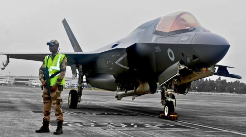 Meme-famous UK fighter jet stuck in India finally takes off