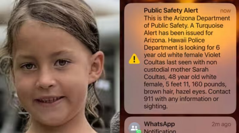 Arizona issues first Turquoise Alert for missing Hawaii girl last seen at Phoenix Airport