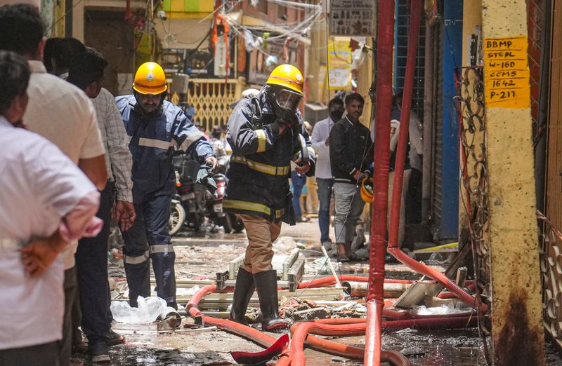 5 killed in building fire in India's Bengaluru 