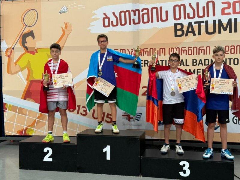 Azerbaijani badminton players win 11 medals at Georgian tournament