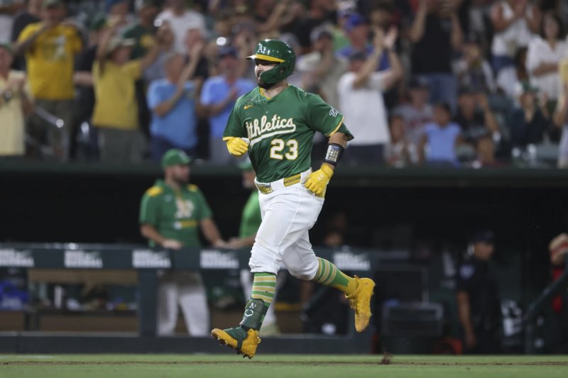 Langeliers’ grand slam powers Athletics’ 8-3 comeback over Tigers