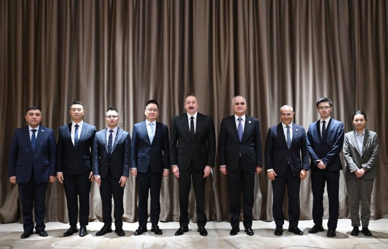 News about -  President Ilham Aliyev met with Founder and Chairman of Sichuan Sunsync Photovoltaic Technology Co. in Tianjin  