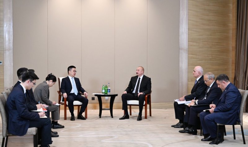 News about -  President Ilham Aliyev met with Founder and Chairman of Sichuan Sunsync Photovoltaic Technology Co. in Tianjin  