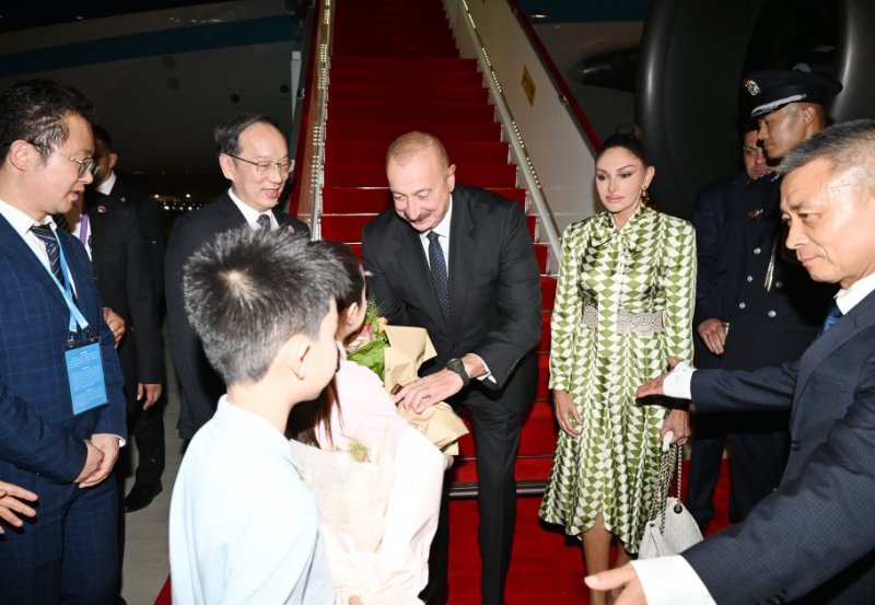 News about - President Ilham Aliyev arrives in China for working visit