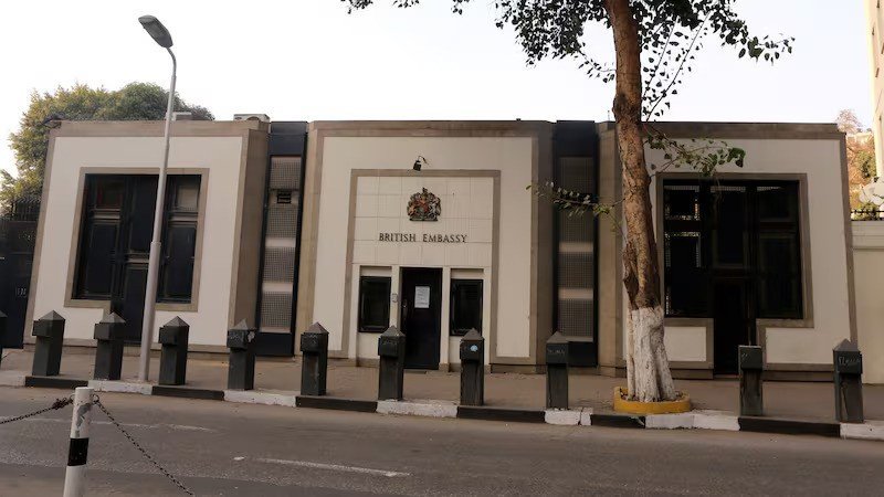 British Embassy in Cairo shuts down after Egypt removes security barriers