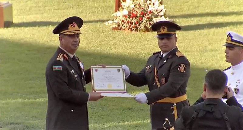 News about - Azerbaijan's Defense Minister attends Turkish military academy graduations