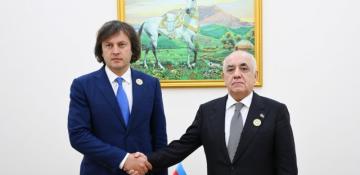 Azerbaijani, Georgian PMs discuss expanding bilateral ties in Turkmenistan 