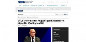 OSCE ready to implement the August 8 Joint Declaration