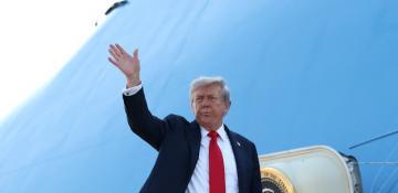 Trump departs for Alaska on Air Force One -  VIDEO 
