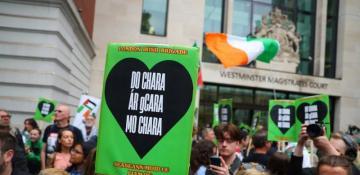 Member of Irish rap group Kneecap faces terrorism charge in London court