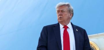 Trump ‘not happy’ after Russian strike hits U.S. factory in Ukraine