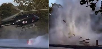 French rescue team in wildfire operation survives helicopter crash