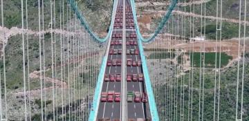 World’s tallest bridge in China passes final load test ahead of opening -  VIDEO 