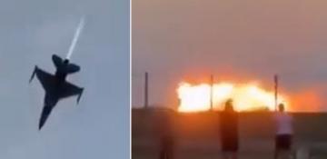 F-16 crashes during Poland air show practice, pilot killed