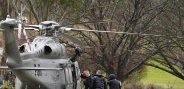 Search for armed fugitive in Victoria enters fifth day as weather hampers efforts