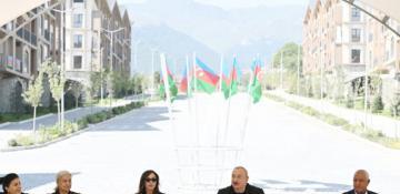 Azerbaijan's president meets with Kalbajar residents, presents apartment keys