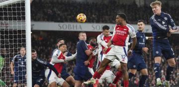 Arsenal beat Manchester United in English Premier League match 