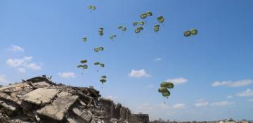 IDF says over 160 aid packages from six countries were airdropped into Gaza