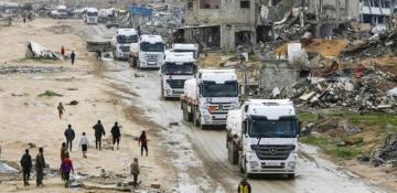 Gaza Media Office: Majority of aid trucks allowed by Israel looted