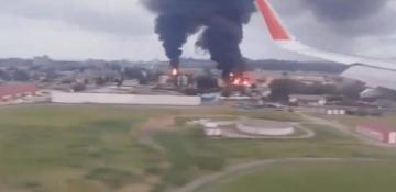 Ukraine confirms drone strike on fuel depot at Sochi Airport -  VIDEO 