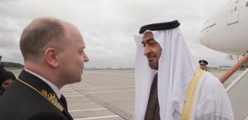 Manturov, Dmitriev welcomes UAE President in Russia -  VIDEO 