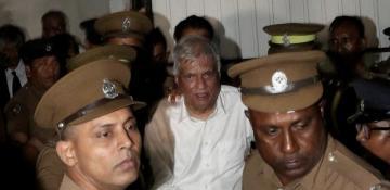 Sri Lanka's ex-president rushed to ICU after being jailed