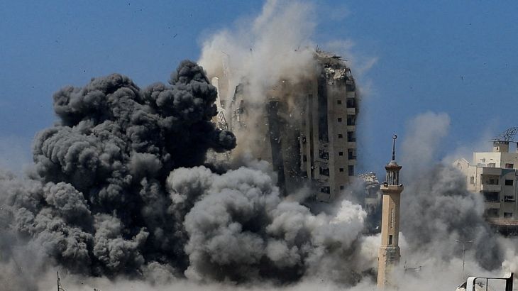 Israeli strike on Gaza high-rise leaves widespread devastation