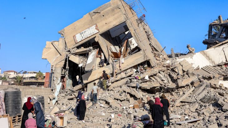 UN calls for ceasefire as high-rise attacks displace Palestinians