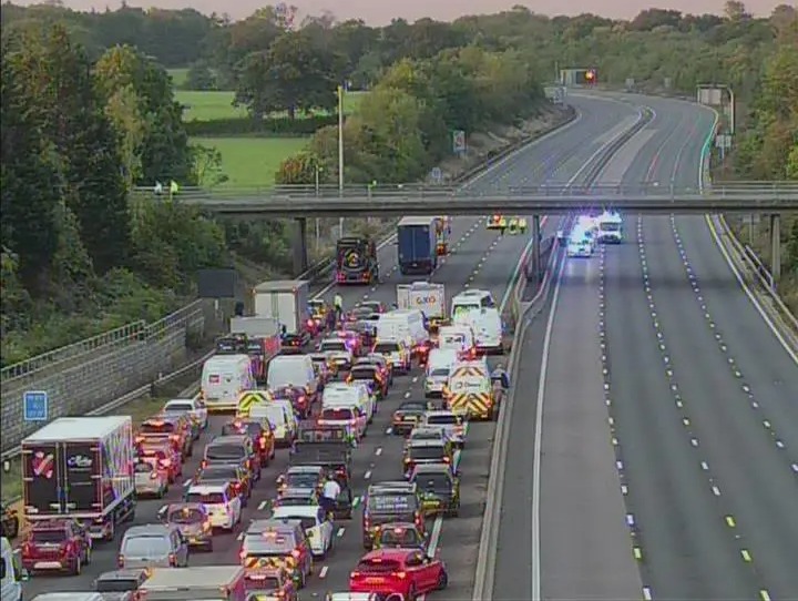 Major motorway near Gatwick Airport closed in both directions after police action
