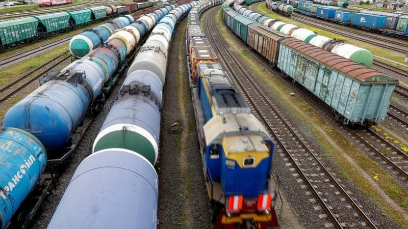 Explosions rock Vilnius as fuel rail cars catch fire