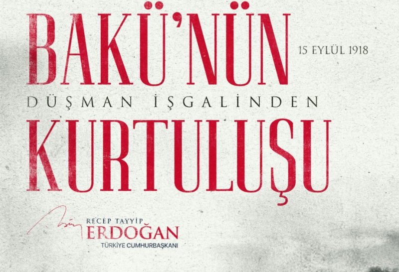 President Erdoğan congratulates Azerbaijan on Baku's liberation anniversary