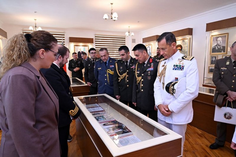 Foreign military attaches tours Heydar Aliyev Military Institute