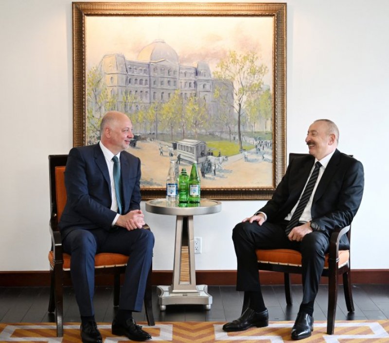 President Aliyev meets Bulgaria's Prime Minister in New York