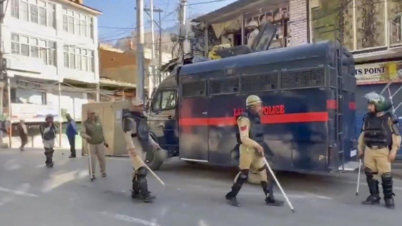 Four dead, dozens injured during protest in Ladakh; curfew imposed 