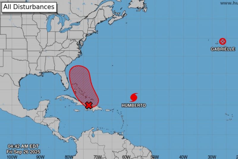 Tropical storm Humberto intensifies into hurricane