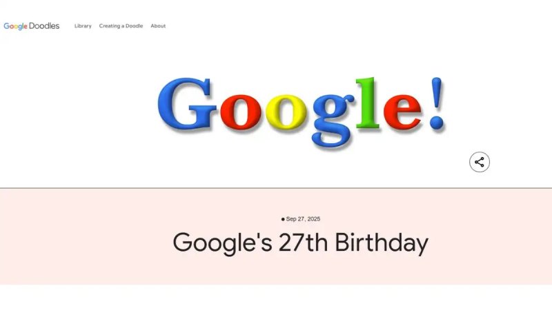 Google turns 27: Celebrates with a nostalgic doodle