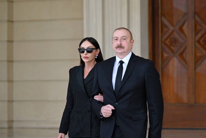 Azerbaijani president and first lady arrive at UN headquarters