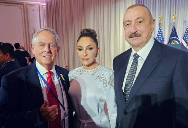 Azerbaijani president and first lady attend official reception on UNGA session