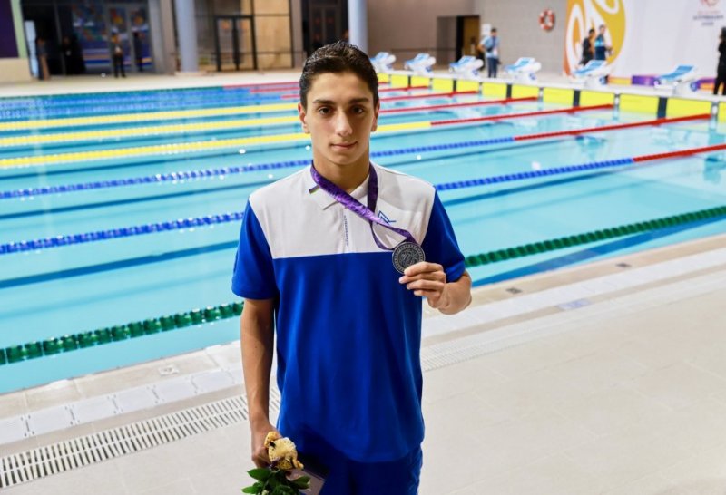 Azerbaijani swimmer Suleyman Ismayilzade wins silver at CIS Games