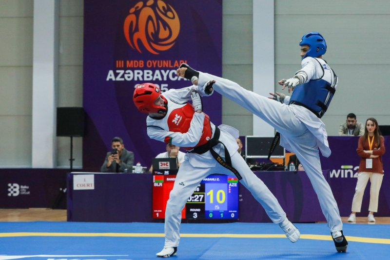 Azerbaijani taekwondo fighters secure three gold medals at CIS Games